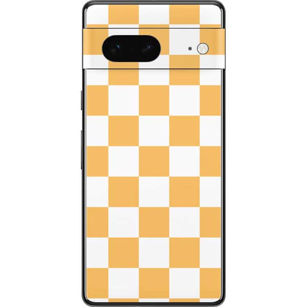 Yellow and White Checkerboard Pixel Skins