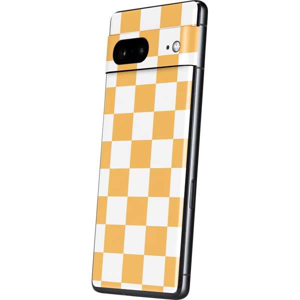 Yellow and White Checkerboard Pixel Skins