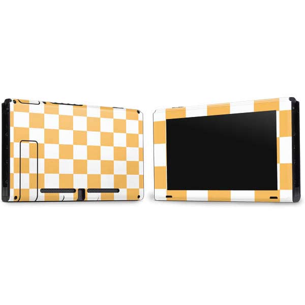 Yellow and White Checkerboard Nintendo Skins