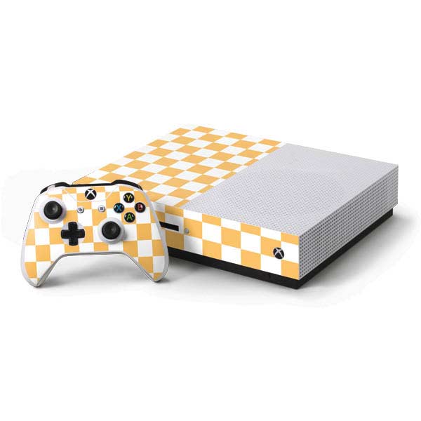 Yellow and White Checkerboard Xbox One Skins