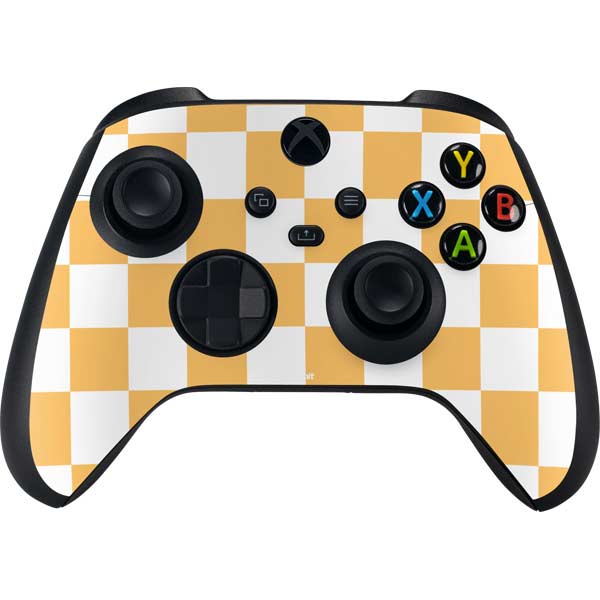 Yellow and White Checkerboard Xbox Series X Skins