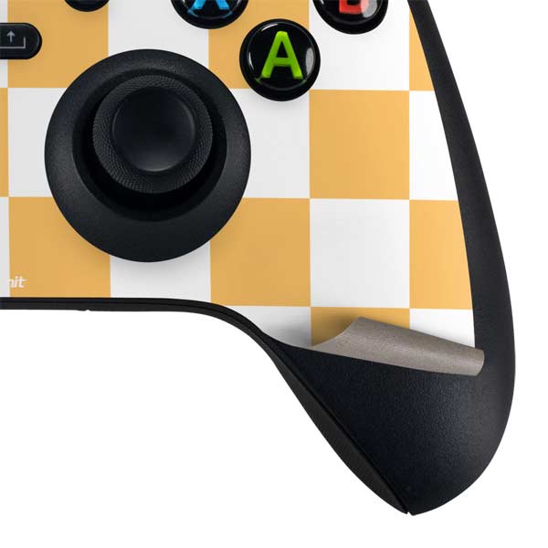 Yellow and White Checkerboard Xbox Series X Skins