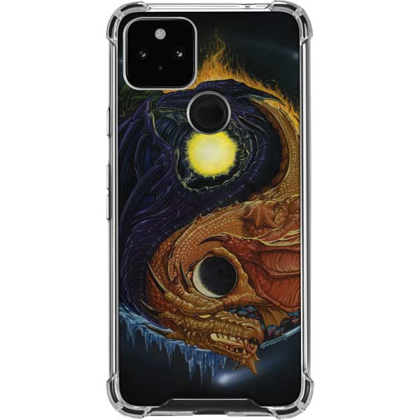 Yin Yang Dragon by Ed Beard Jr Pixel Cases